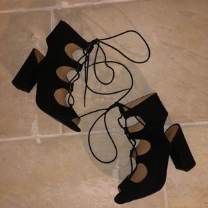 Black Block Heels
